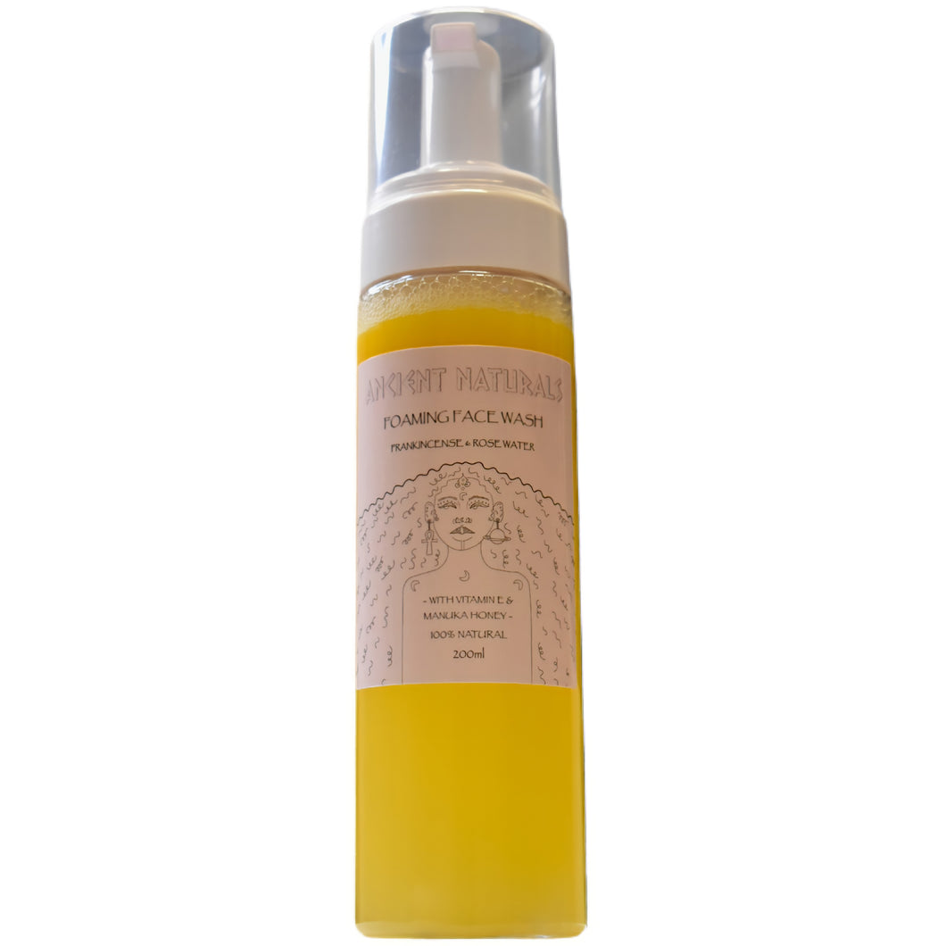 Frankincense & Rose Water Foaming Face Wash